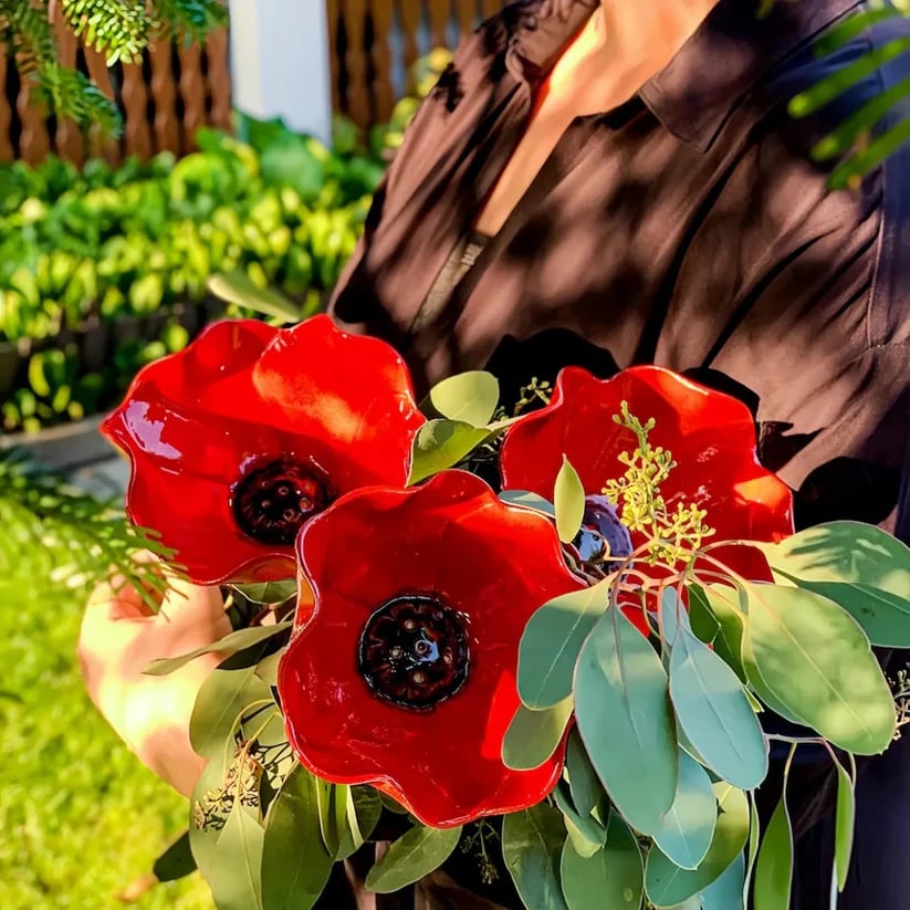 Bain d'oiseaux fait main en forme de graine de fleur – Décoration de jardin unique et abreuvoir pour oiseaux