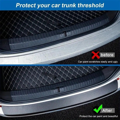 Film de protection pour portières de voiture – Film vinyle adhésif effet fibre de carbone 3D anti-rayures et antichoc