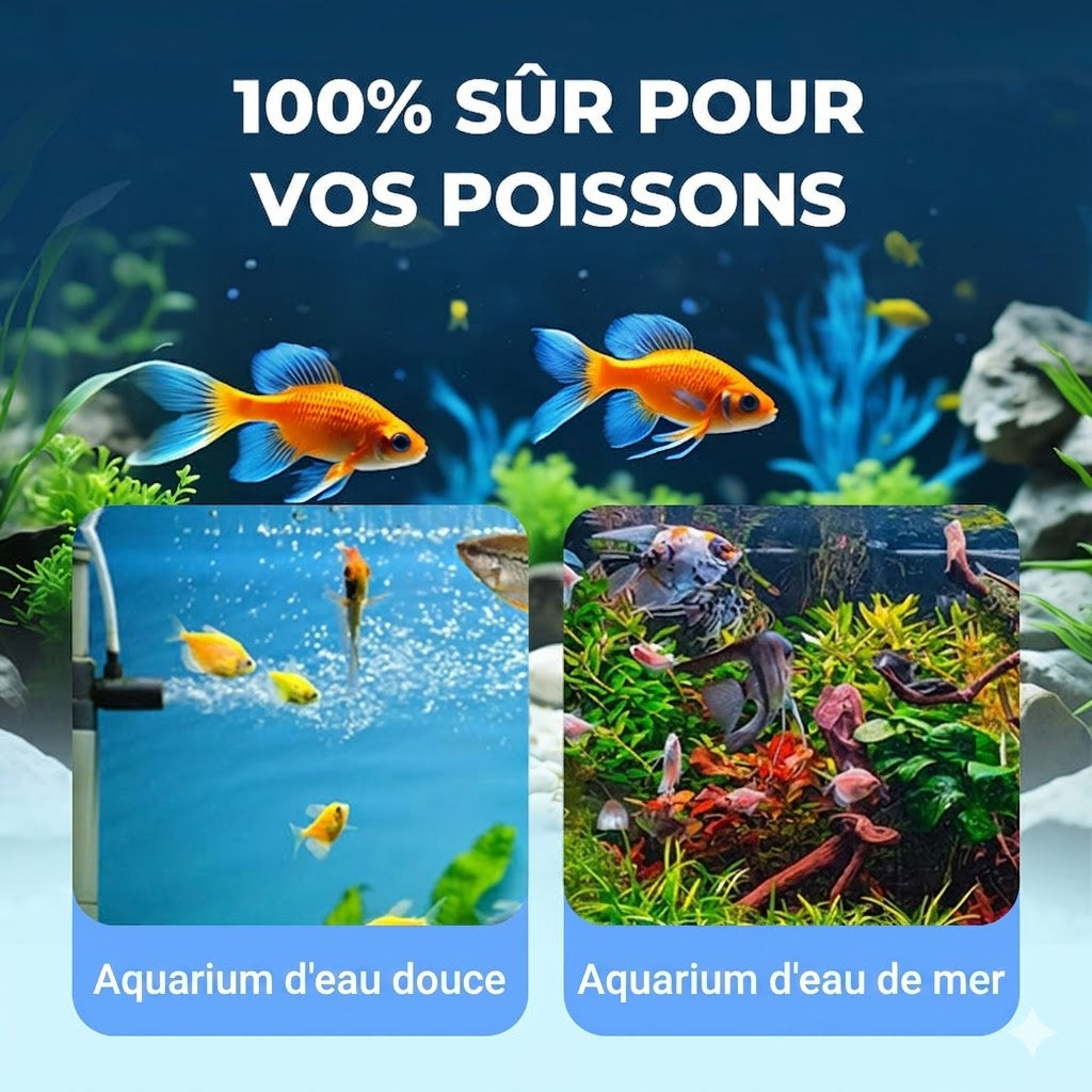Clarificateur d'eau puissant pour aquarium - 100ml - Contre l'eau trouble