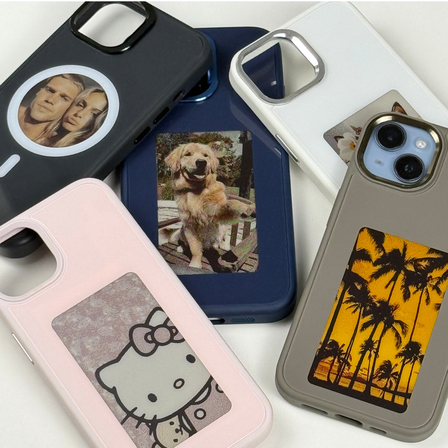 Coque NFC E-Ink Pixly pour iPhone - Étui Intelligent avec Écran Personnalisable (Photos DIY)
