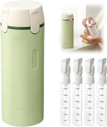 Kit de Flacons de Voyage 4-en-1 pour Bagage à Main – Flacons de Voyage en Silicone Anti-fuite