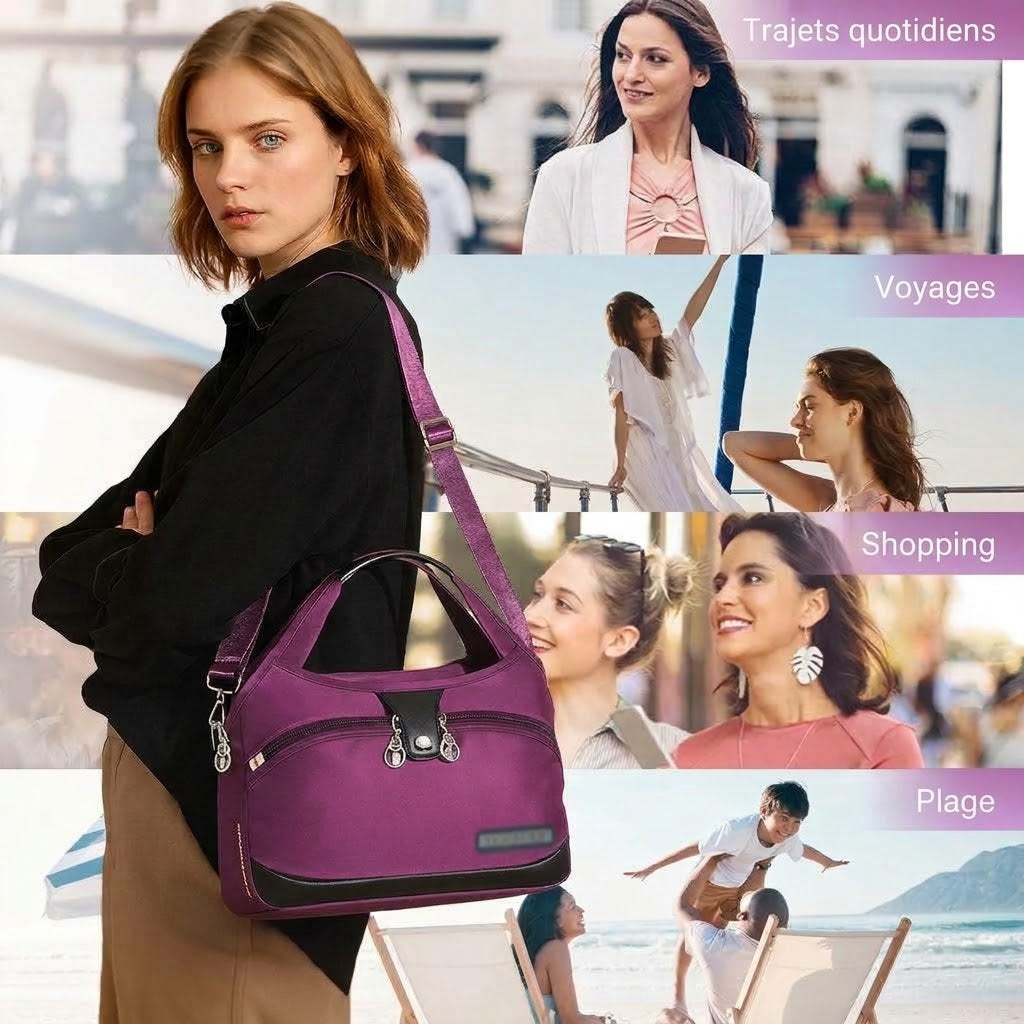 Sac bandoulière élégant de grande capacité
