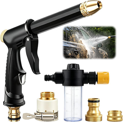 🏆 Nettoyeur haute pression / Jet haute pression 💦 Poignée ergonomique • Buse de pression – Lavage de voiture puissant 🚗 et arrosage du jardin 🌻 Facile et simple à utiliser ! 👍
