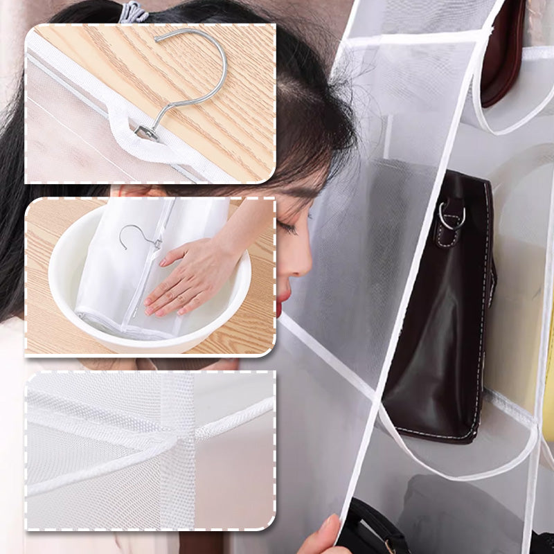 Organisateur de sacs à main suspendu (anti-poussière)