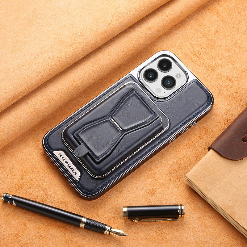 Coque iPhone en Cuir avec Porte-Cartes Magnétique