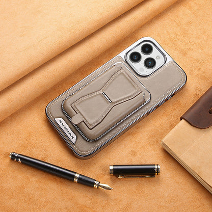 Coque iPhone en Cuir avec Porte-Cartes Magnétique
