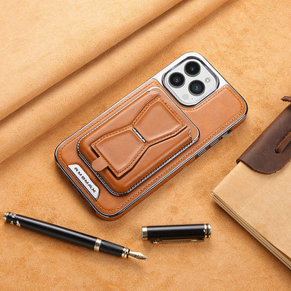 Coque iPhone en Cuir avec Porte-Cartes Magnétique