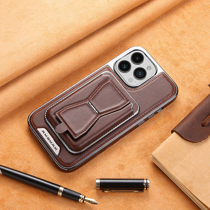 Coque iPhone en Cuir avec Porte-Cartes Magnétique