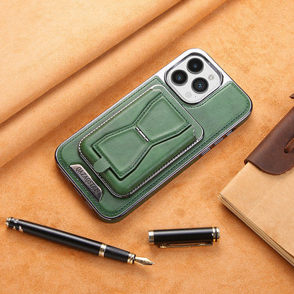 Coque iPhone en Cuir avec Porte-Cartes Magnétique