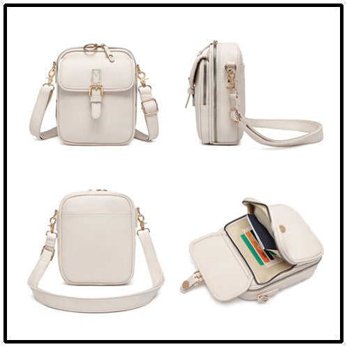 Petit sac bandoulière carré pour femme – Élégant sac à main rigide boîte