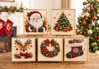🔥 50% DE RÉDUCTION – TEMPS LIMITÉ ! 🎨💎 Kit de peinture au diamant DIY relaxant sur le thème de Noël – Facile pour les débutants 🎄