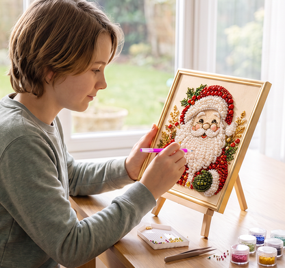 🔥 50% DE RÉDUCTION – TEMPS LIMITÉ ! 🎨💎 Kit de peinture au diamant DIY relaxant sur le thème de Noël – Facile pour les débutants 🎄