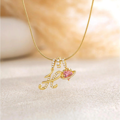 Élégant collier avec pendentif cœur