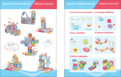 Coffret de construction éducatif : engrenages électriques
