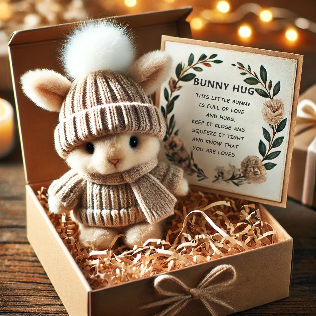 Mini peluches de lapins faites main - Joli cadeau de Pâques et décoration