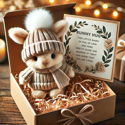 Mini peluches de lapins faites main - Joli cadeau de Pâques et décoration