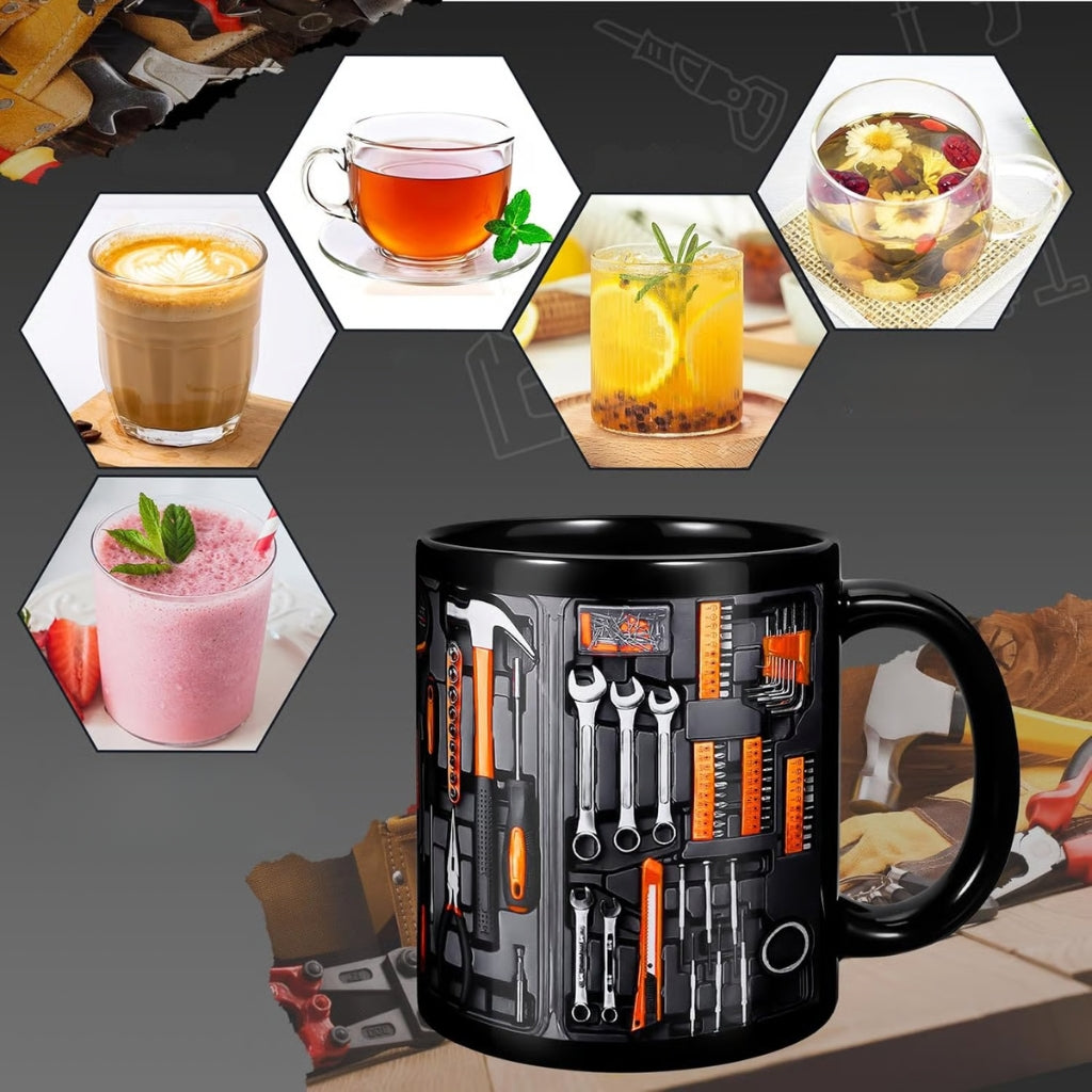 Mug Robuste - Design Boîte à Outils