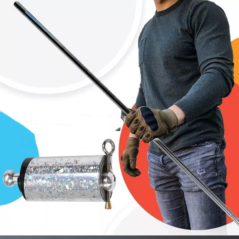 DefenceStick - Bâton de défense télescopique rétractable en métal