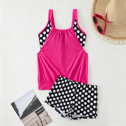 Bikini deux pièces à pois pour femmes