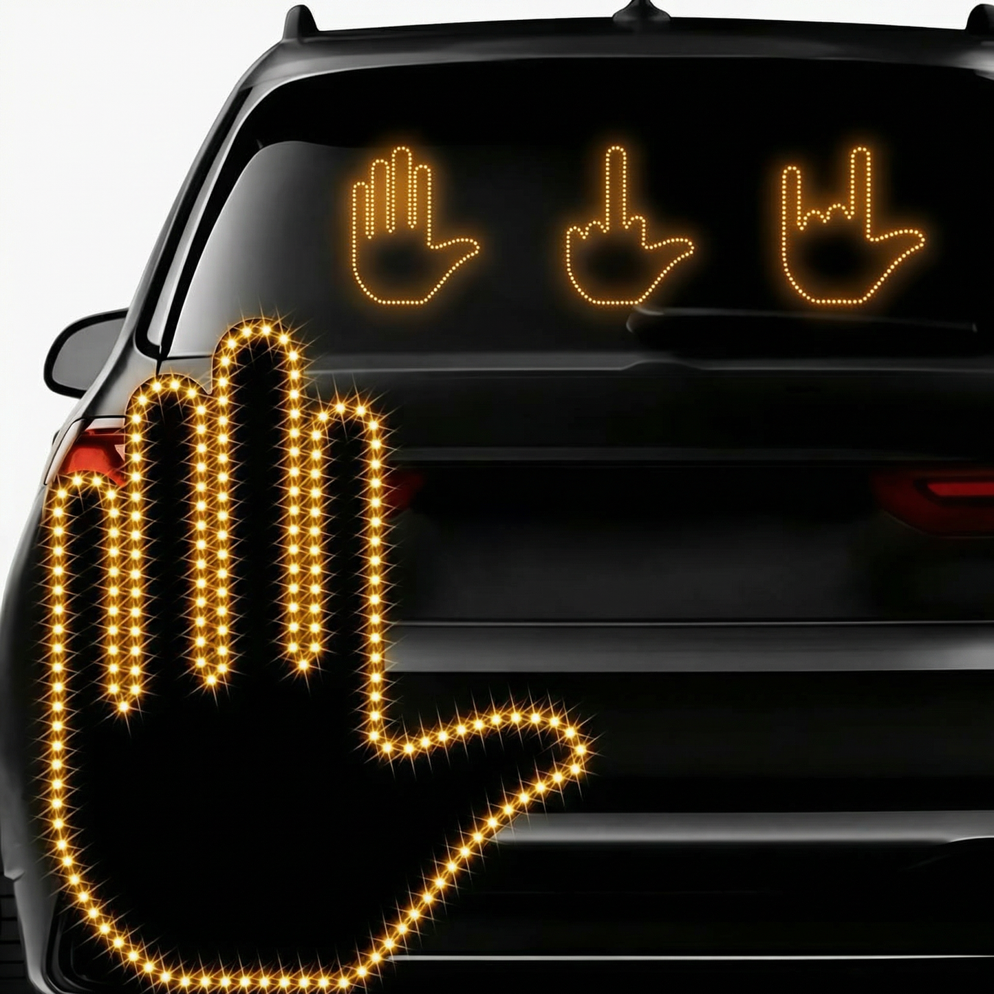 Feux de voiture LED en forme de main