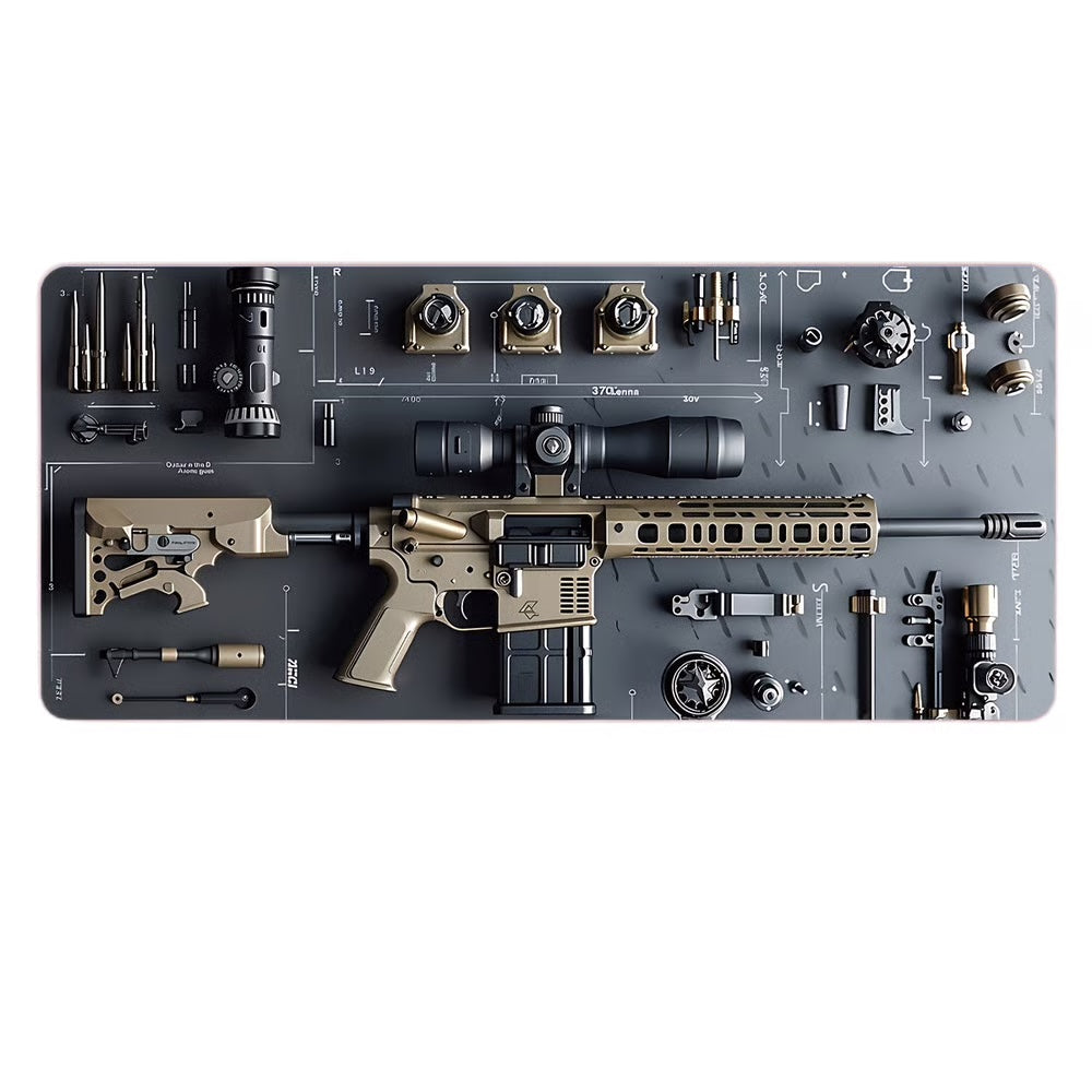 Tapis de bureau militaire 3D