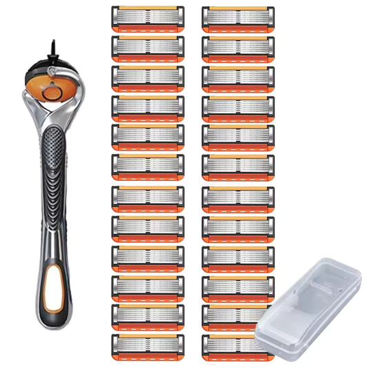 ProShave 6 - Pack Économique de 24/48 Lames de Rasoir - Système à 6 Lames (Recharges)