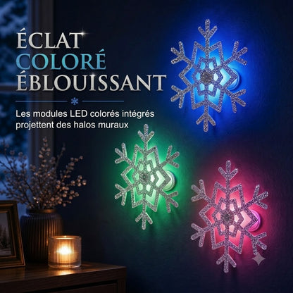 Stickers muraux flocons de neige phosphorescents
