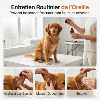 Gouttes auriculaires douces pour chiens – Pour les soins quotidiens