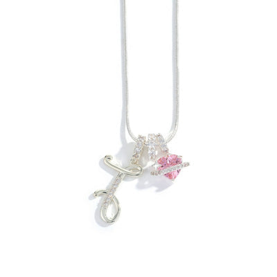 Élégant collier avec pendentif cœur