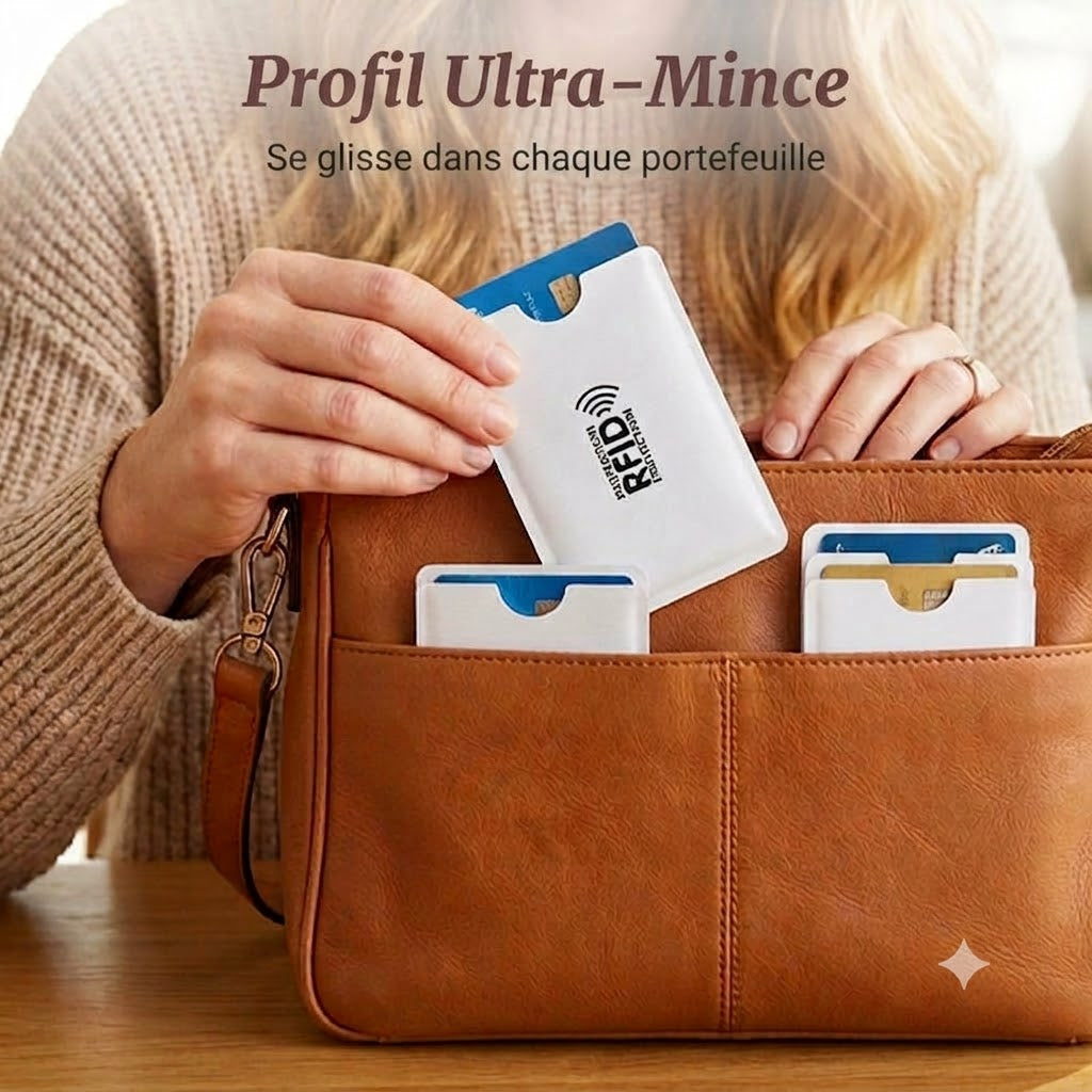Étuis de carte de crédit anti-RFID / Pochettes de protection anti-piratage