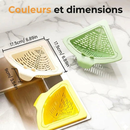 Passoire d'angle magnétique pour évier – Panier à déchets pour évier