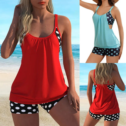 Bikini deux pièces à pois pour femmes
