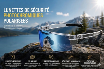 Lunettes de soleil de cyclisme – Lunettes de soleil à verres adaptatifs