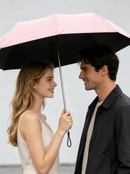 Parapluie ultra-léger en carbone – Protection UV (revêtement noir) pour le soleil et la pluie ☂️