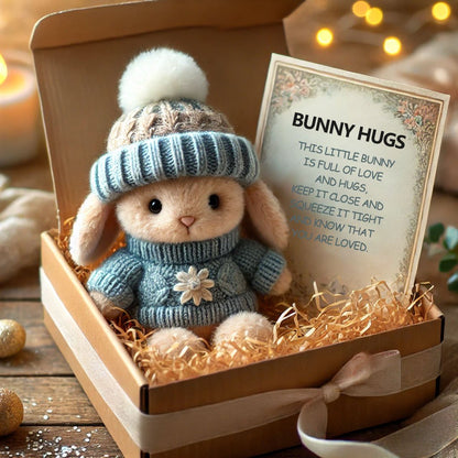 Mini peluches de lapins faites main - Joli cadeau de Pâques et décoration