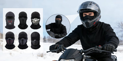 Cagoule Thermique & Masque de Ski - Coupe-vent et Imperméable (moto / ski)