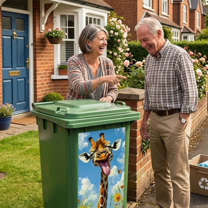 Autocollants créatifs pour poubelles – Motifs de dessins animés colorés