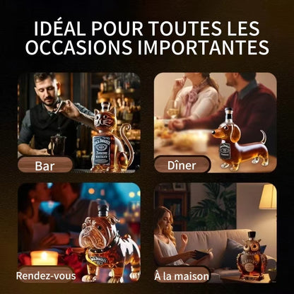 Bouteille de whisky en forme d’animal