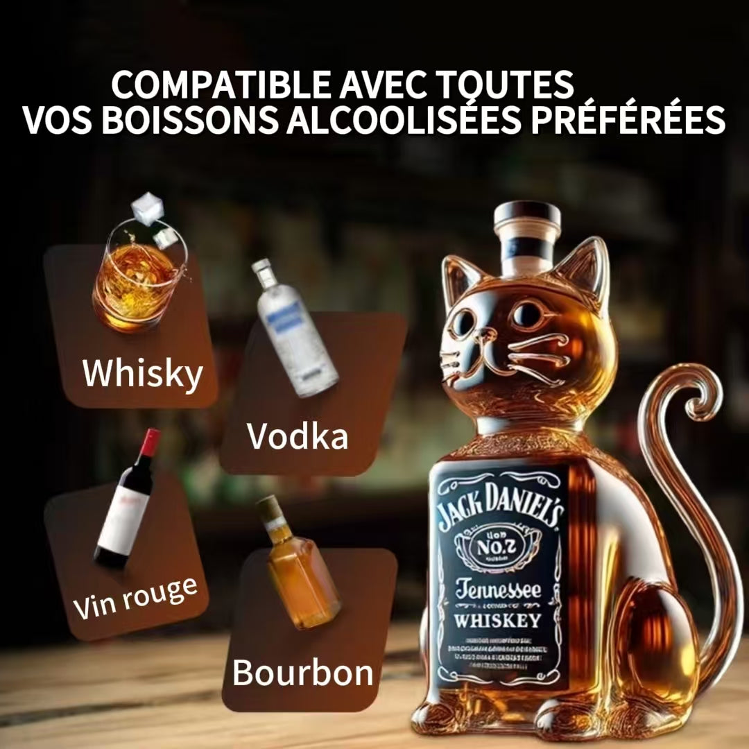 Bouteille de whisky en forme d’animal