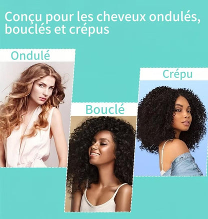 Peigne amélioré pour définir les boucles – Pour des boucles rebondies et sans frisottis