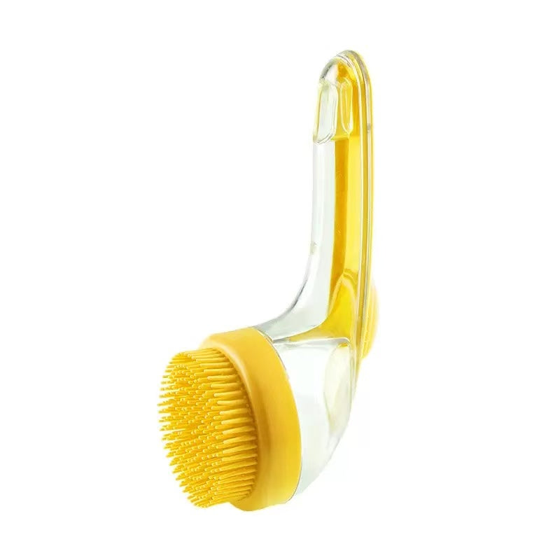 Brosse de Douche pour Chiens avec Distributeur de Shampoing
