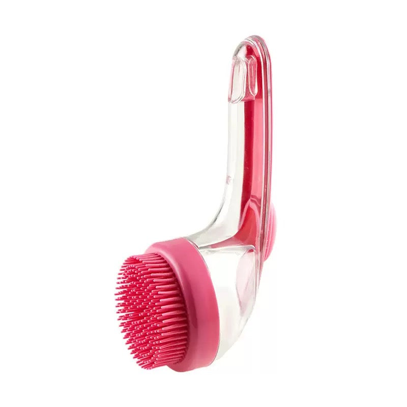 Brosse de Douche pour Chiens avec Distributeur de Shampoing