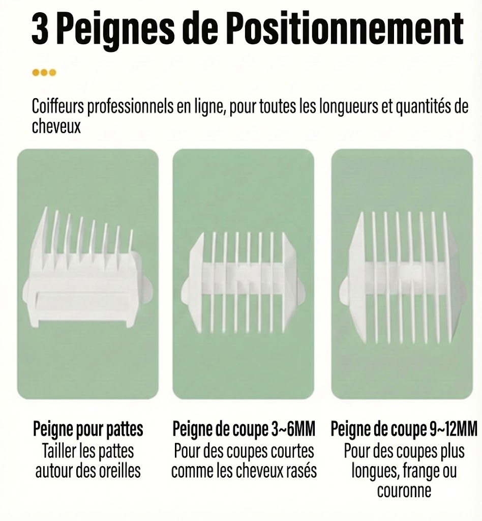 Tondeuse avec fonction aspiration (Fini les poils partout)