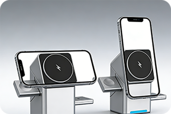 Station de charge sans fil magnétique pliable 3-en-1