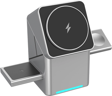 Station de charge sans fil magnétique pliable 3-en-1
