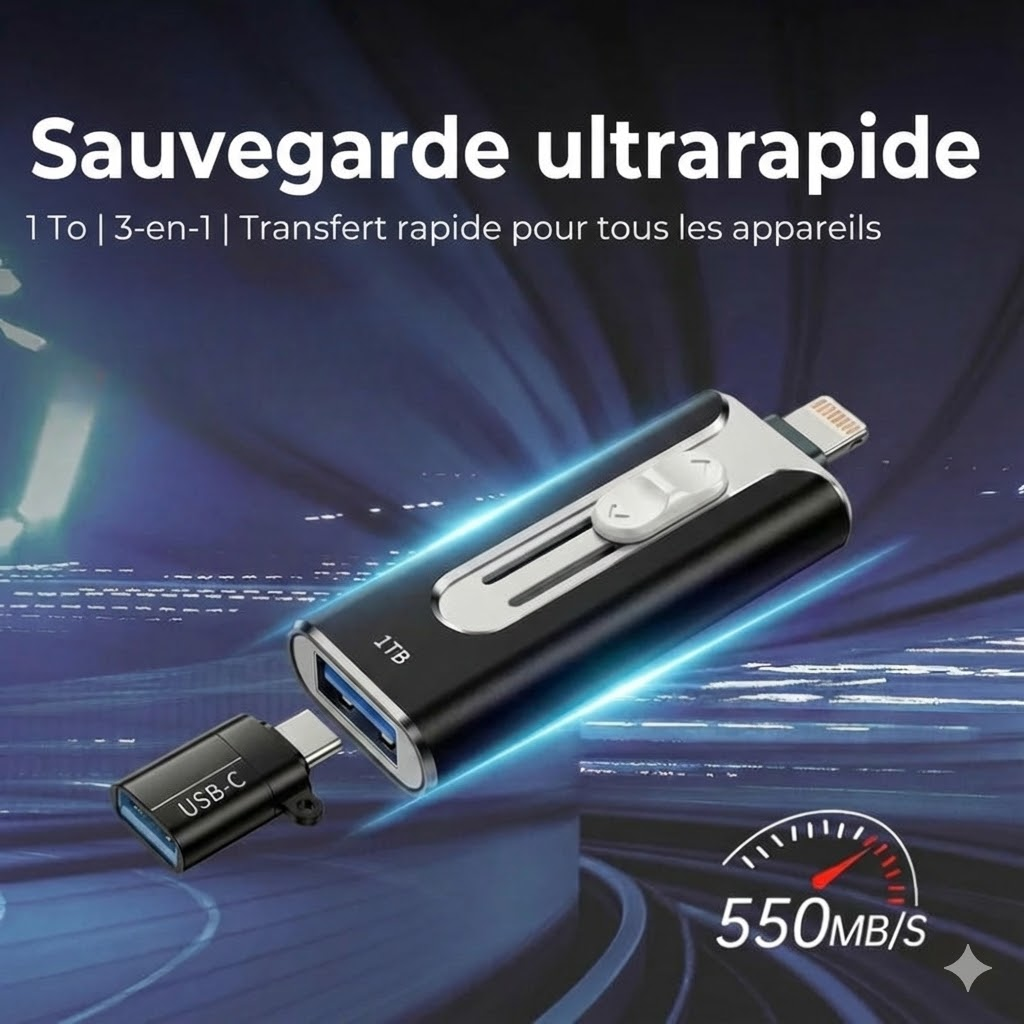 Hevlio™ SSD Portable pour Ordinateur Portable & Gaming