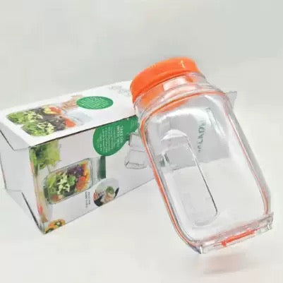 Boîte à salade nomade - Lunchbox étanche avec compartiments et pot à sauce (Passe au lave-vaisselle)