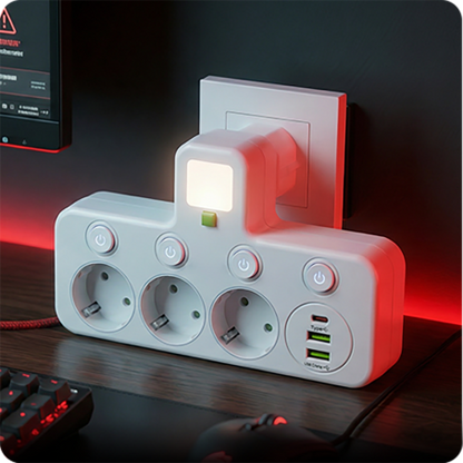 Adaptateur de Prise Murale Multi-ports (UE)