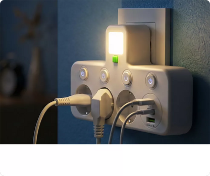 Adaptateur de Prise Murale Multi-ports (UE)