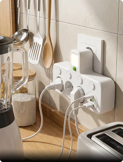 Adaptateur de Prise Murale Multi-ports (UE)